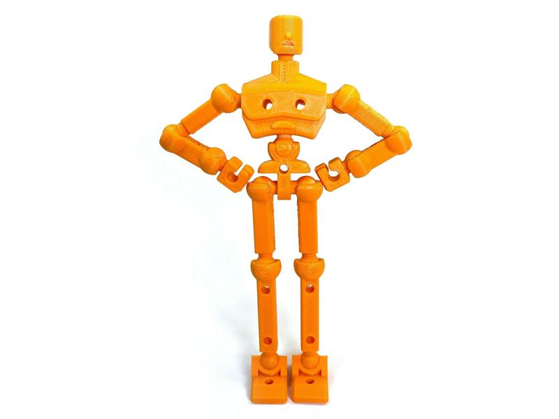 3d Printable Fully Articulated Action Figure "Flexifriend" - Customizable & Open Source Toy for Creative Play