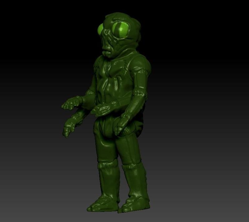 Vintage Battlestar Galactica Ovion Action figure for 3D printer .stl