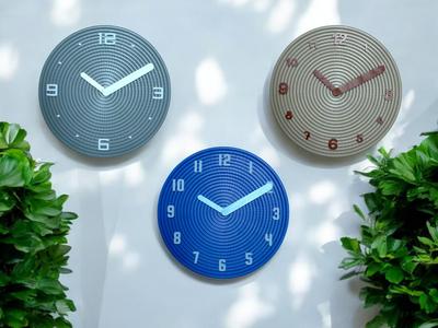 Tubely wall clock - circular version