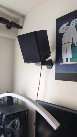 Fully articulated wall studio monitor (speaker) mounts   