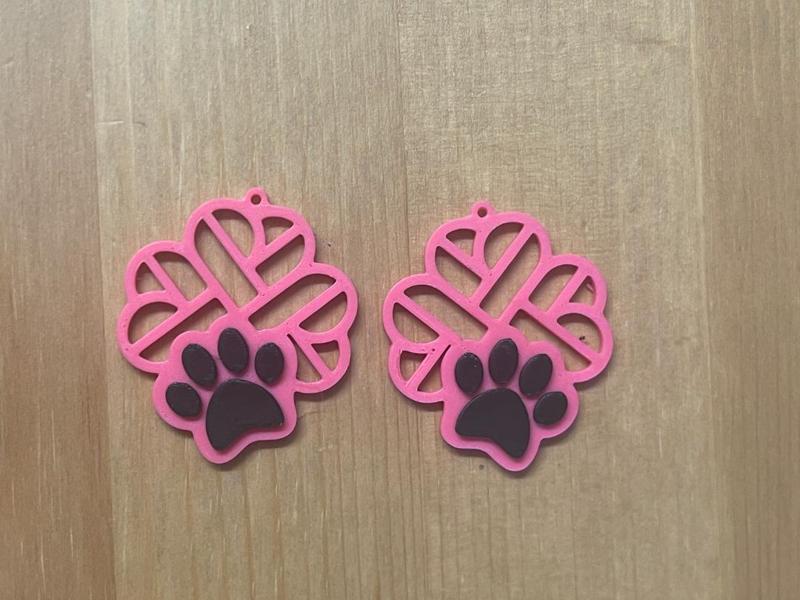 paw earrings