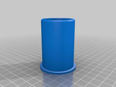 Starlink Rectangle Dishy to 1.5" PVC adapter (or any pipe with a 40mm inner diameter)