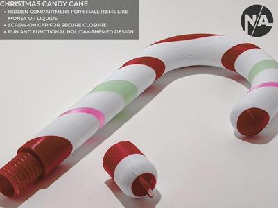 Candy Cane with Secret Compartment