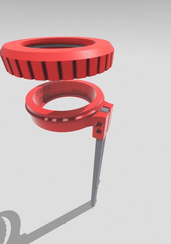 Screw cap lens holder for Katena 20D and 28D disposable lens