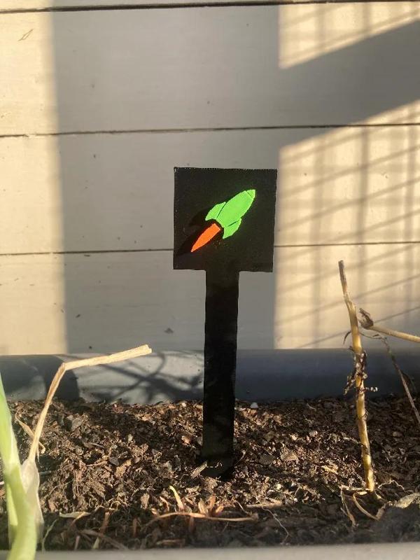 Humorous Rocket Garden Sign   