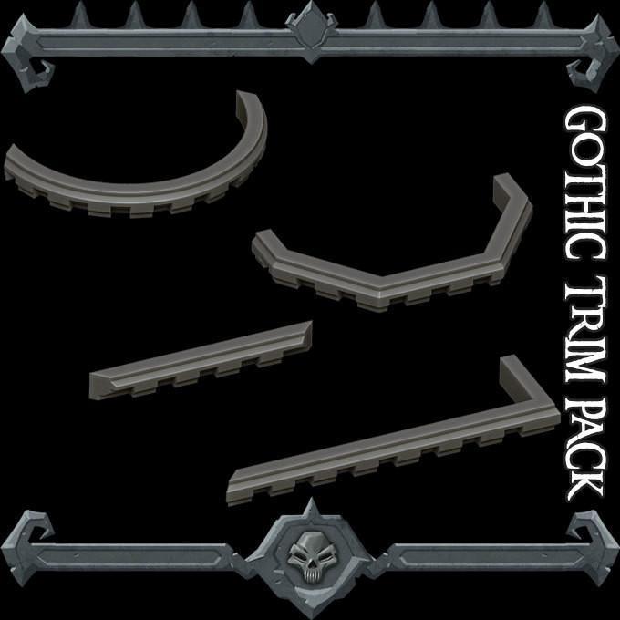 Gothic City: Trim Pack