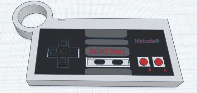 NES Controller Keychain   
