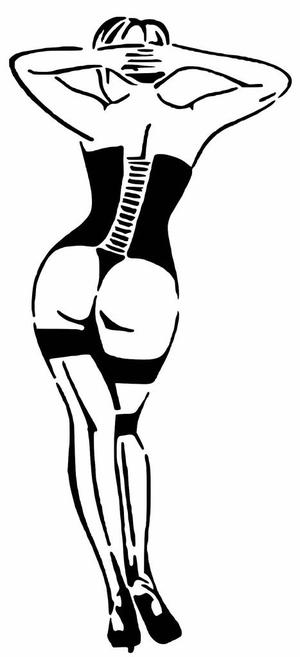 Girl stencil 111