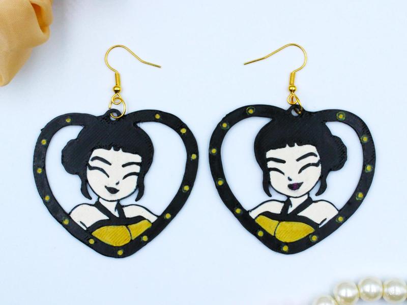 Kpop Demon Hunters Huntrix Zoey Earring Keychain