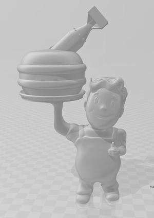 Vault Boy Atomic Burger