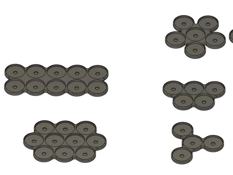 25mm movement trays for tabletop