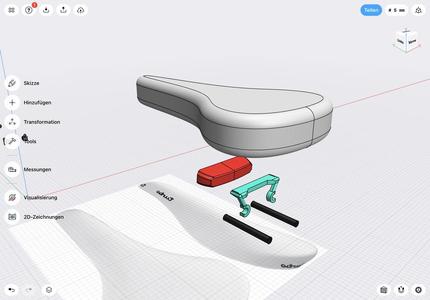 Turbo Bicycle Saddle LED Rear Light Clamp