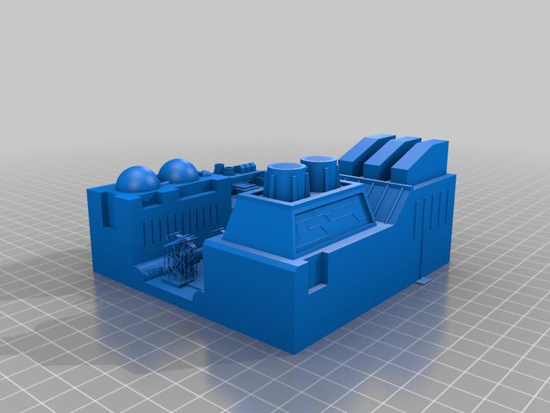 Star Wars trench run diorama (single print)