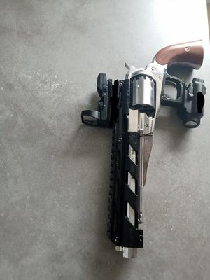 Trigger guard with Picatinny rail for Remington 1858