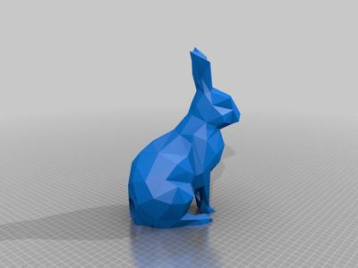 low poly Bunny rabbit tail lamp