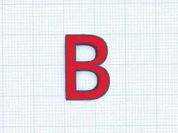the letter B   