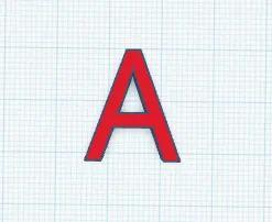 letter A   