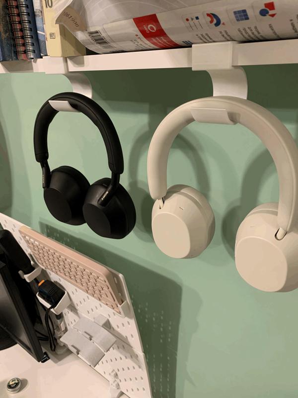 Headphones shelf hook   