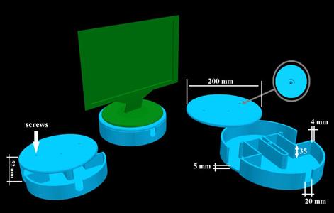 ROUND DRAWER FOR MONITOR