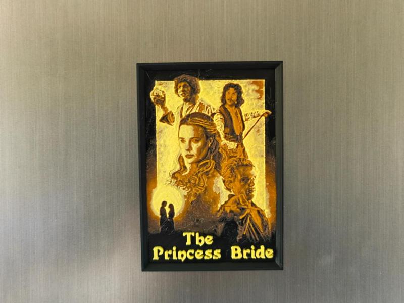 The Princess Bride movie poster fridge magnet