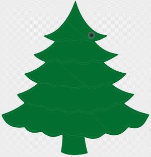 Christmas tree keychain   