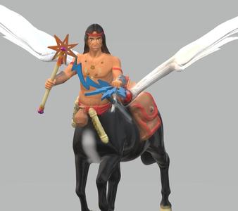 Plains Centaur Thunderbird Wand and saddle of the pegasi