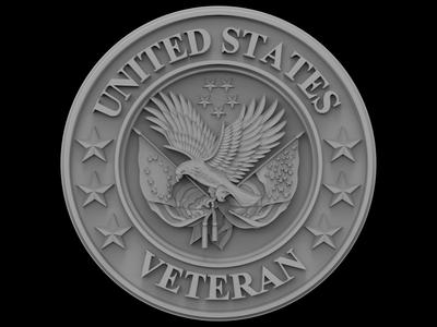 3D Model STL File for CNC Router/Laser & 3D Printer USA Veteran