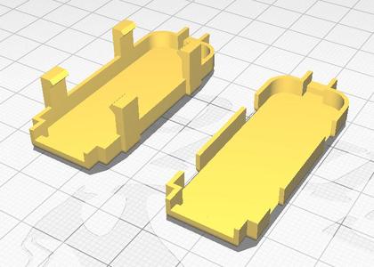 USB UART screwless snap fit enclosure