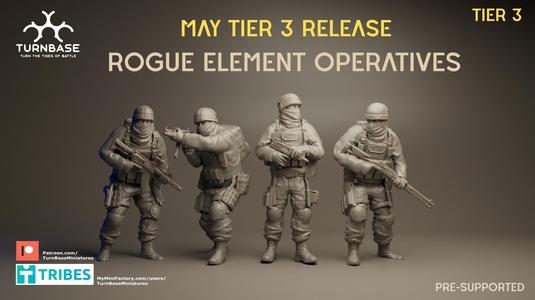 TurnBase Miniatures: Wargames- Rogue Element Operatives