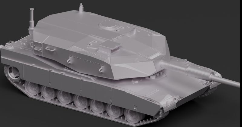 US M1 Abrams Thumper with 152mm gun