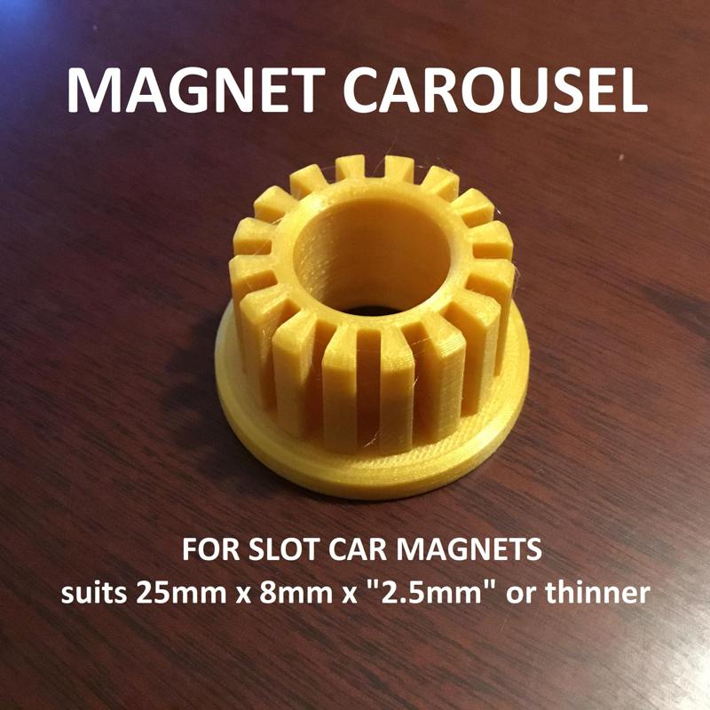 MAGNET CAROUSEL FOR SLOT CAR MAGNETS
