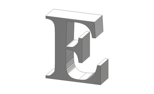 E Baskerville Old Face Font Letter