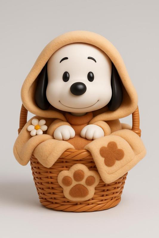 Kawaii Snoopy in Basket