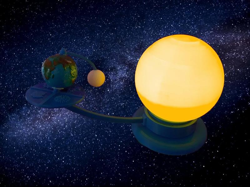 Simple planetary Earth-Moon