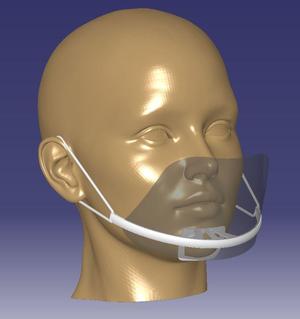 Mouth Shield Mask adjustable