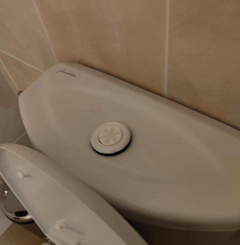 Bouton-poussoir chasse d'eau avec joint