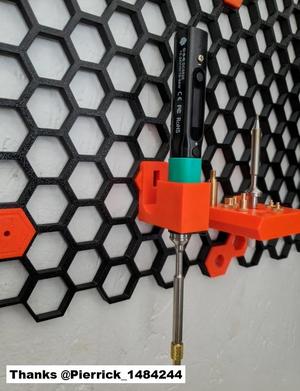 Pinecil Mount for Honeycomb Storage Wall