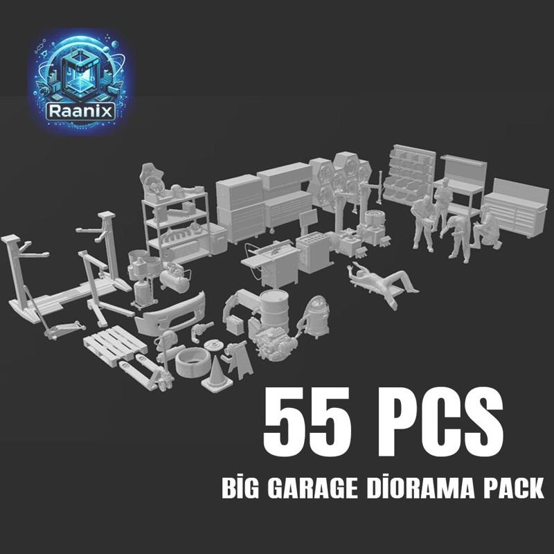 DIORAMA GARAGE PACK  DIECAST KİT 1/64 1/43 1/24 1/18 AND MORE