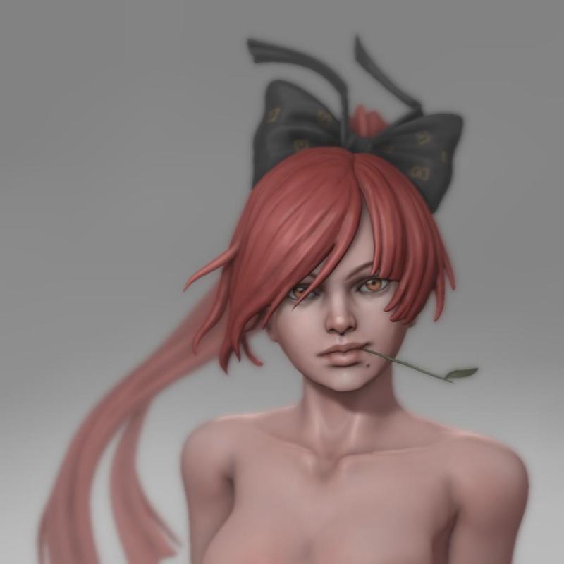 Red Haired Female Bust