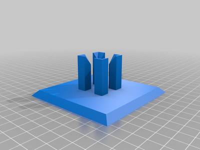Stand for Sierpinski Octahedron / Flake Fractal Pyramid
