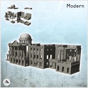 Ruined neo-classical Capitol building (24) - World War Two Second WWII Front Est Moscou Stalingrad urbain