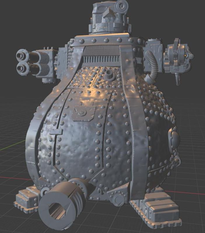 Chonky Stompy Ork Robot for Titan Battles