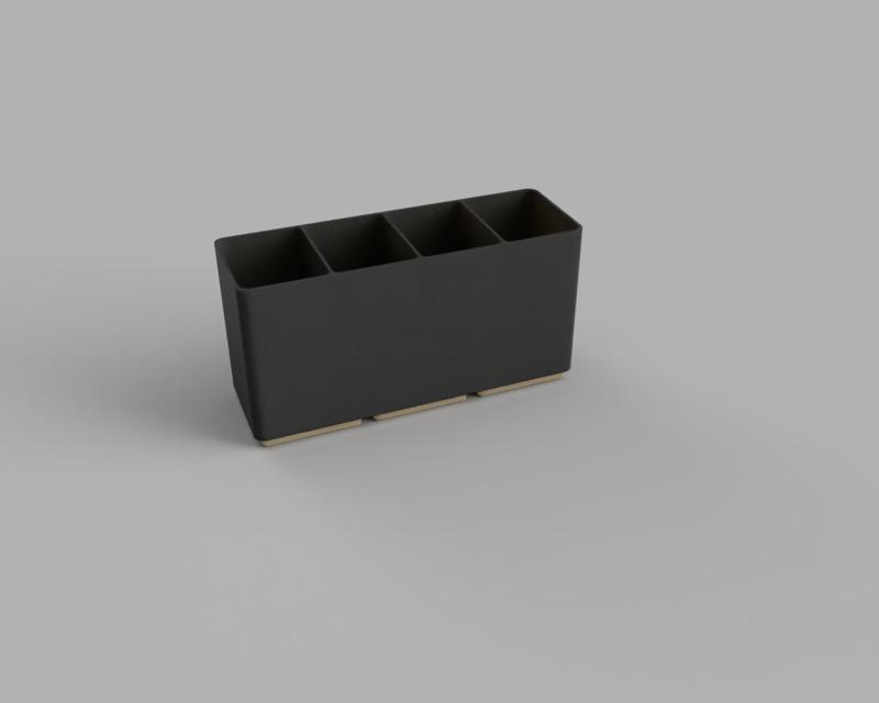 Gridfinity USB cable holder (3x1)