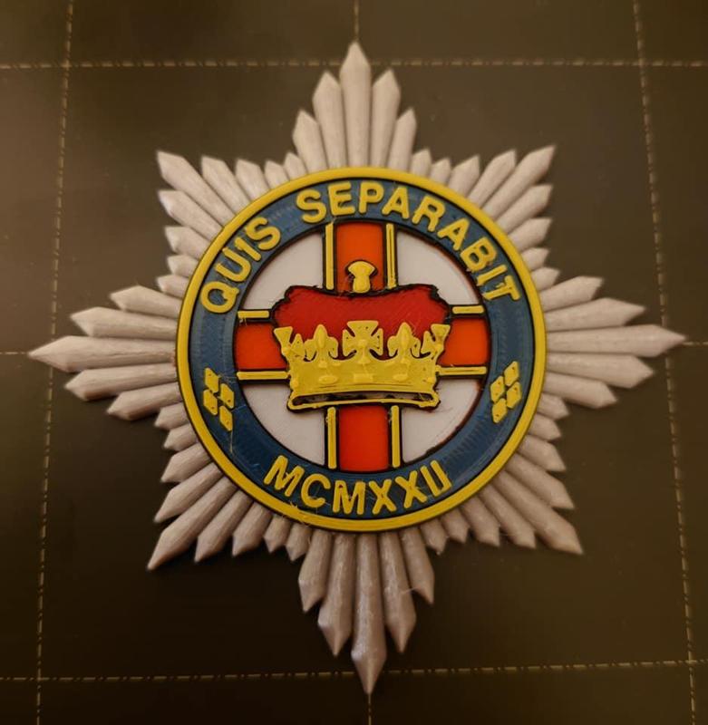 4th/7th RDG cap badge