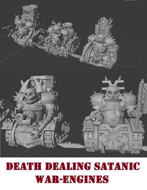 death dealing satanic war engine set