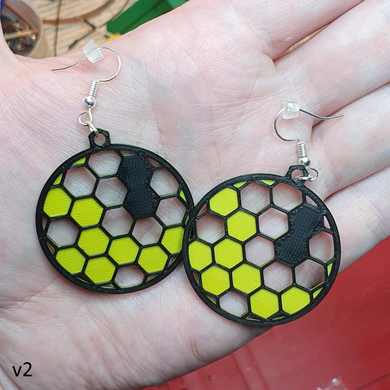 Honeycomb earrings