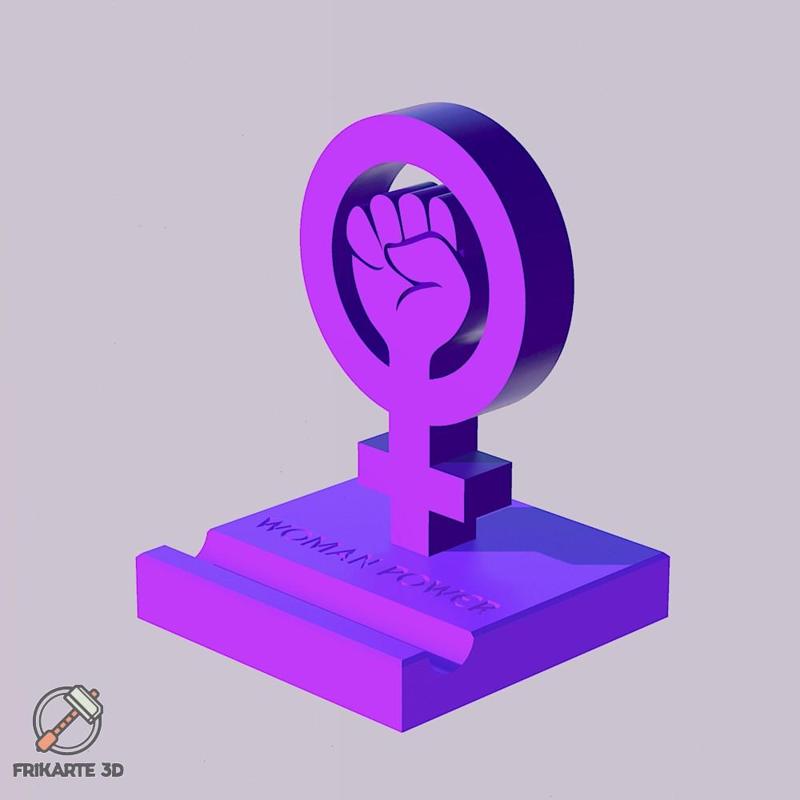 Woman Power Logo Phone Holder
