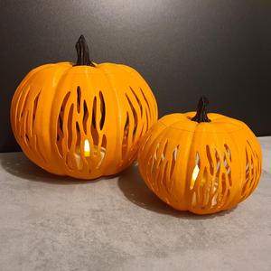 Carved pumpkin lantern