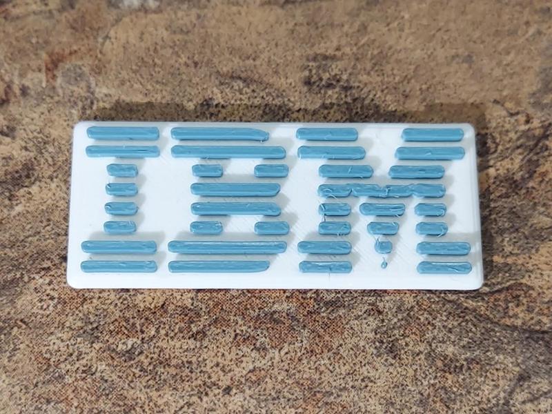 IBM Logo Plate and Keyring