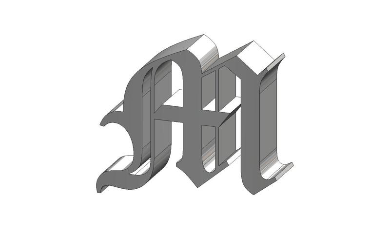 M Letter Old English Text MT Font